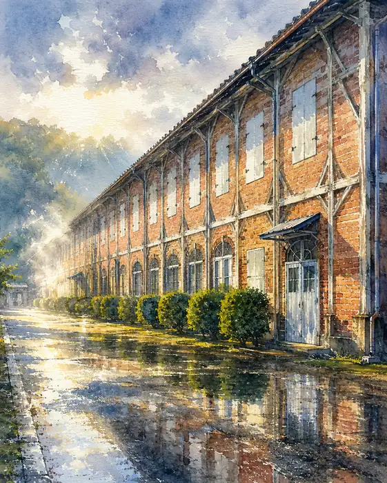 After Rain, the Bricks Remember