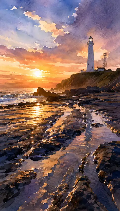 The White Light Watching Over Evening Calm