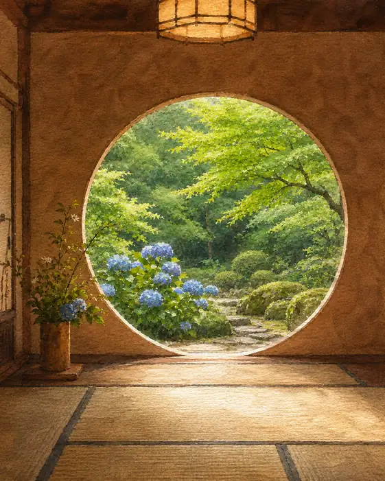 The Garden Breathes Through a Circle