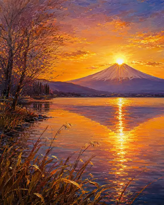 太陽が山頂に帰る刻