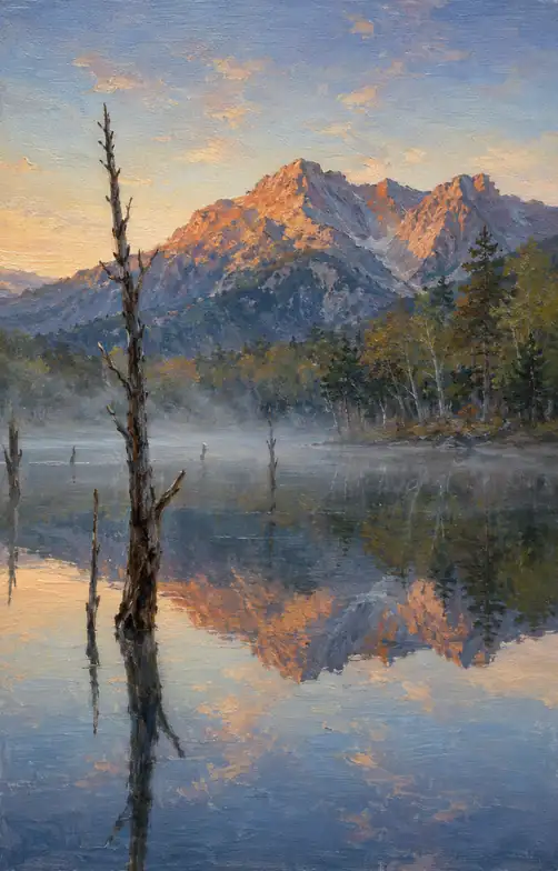 Dawn Doubled in Still Water