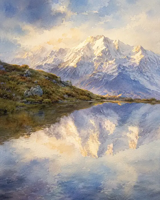 A Second Sky Beneath the Peaks