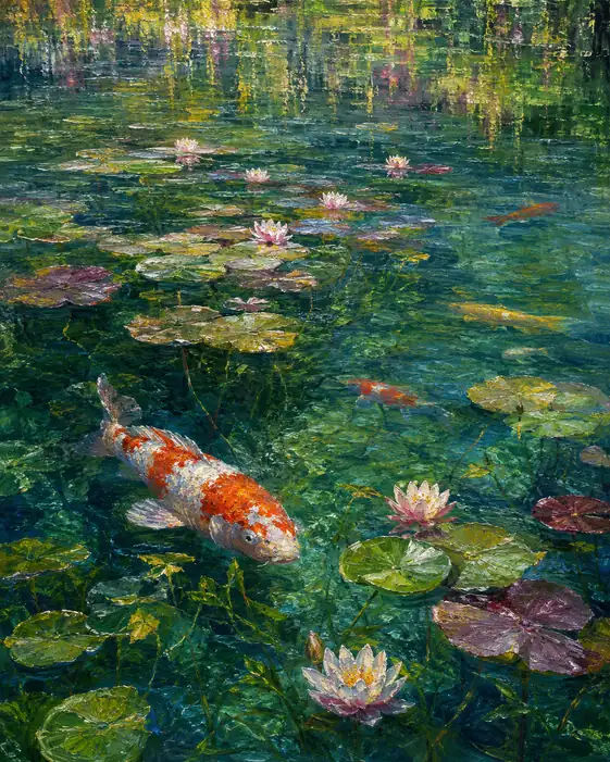 The Crimson Visitor Among Lilies