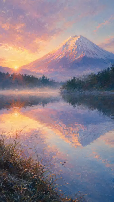 When the Mountain Blushes First