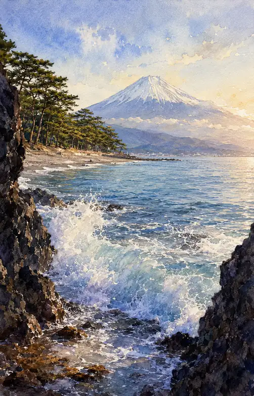The Wave That Bowed to Fuji