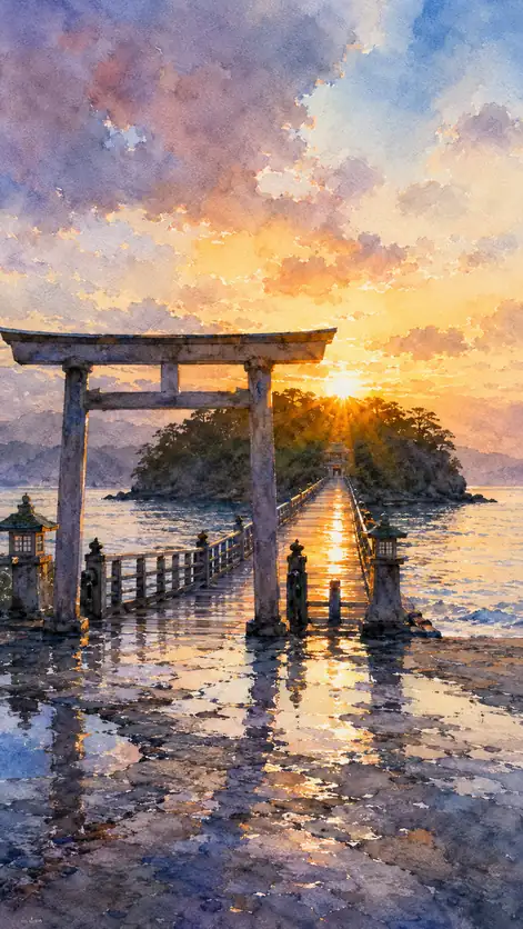The Sun Walks the Sacred Bridge