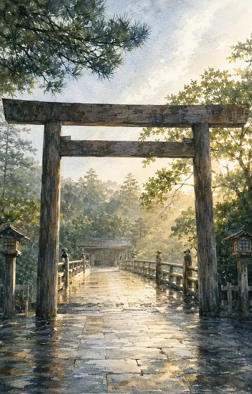 朝は古き門を越えて