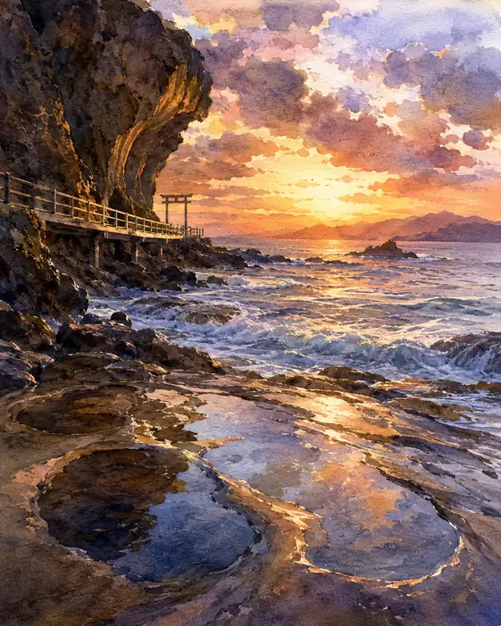 The Cliff Keeps the Evening Tide