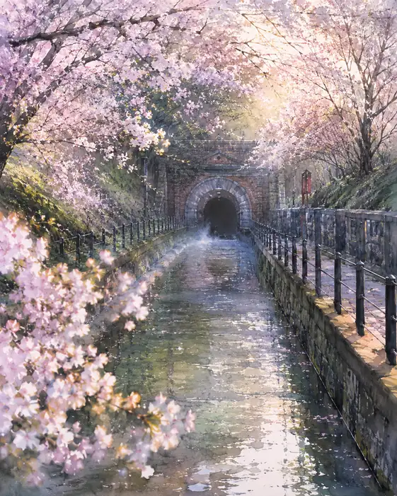 桜は静寂へ続いて