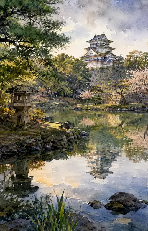 白き城は池に夢を見る