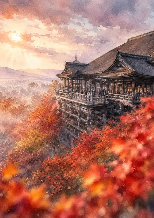 紅の息吹に浮かぶ舞台