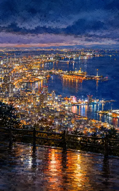 Rain Carries the City Lights Home