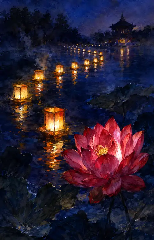 The Red Lotus Remembers Every Light