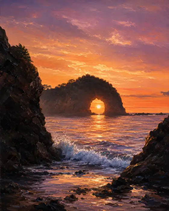 The Sun Passes Through Stone
