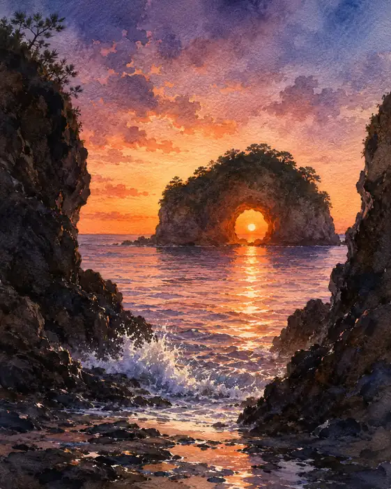 The Sea Keeps a Door for the Sun