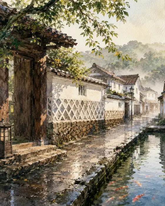 Carp Carry the Old Street Forward