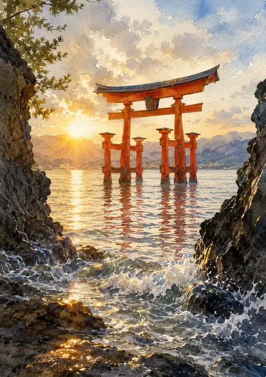 The Sea Passes Through the Gate of Light