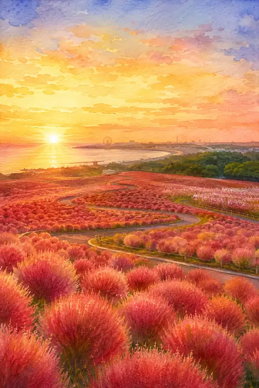 赤い丘は海へ歩いてゆく