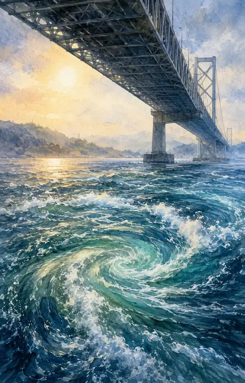Beneath the Bridge, the Sea Turns
