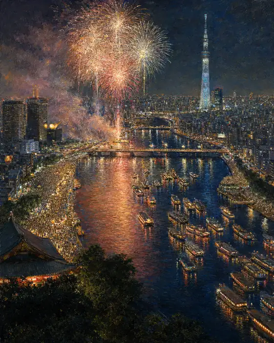 伽藍の屋根から夜は川になる
