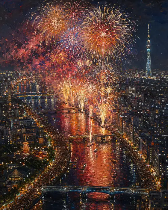 夜はすべての金を隅田へ注いだ