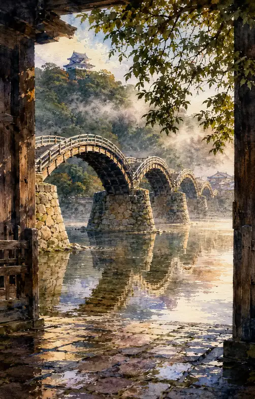 Arches Returning Through Water