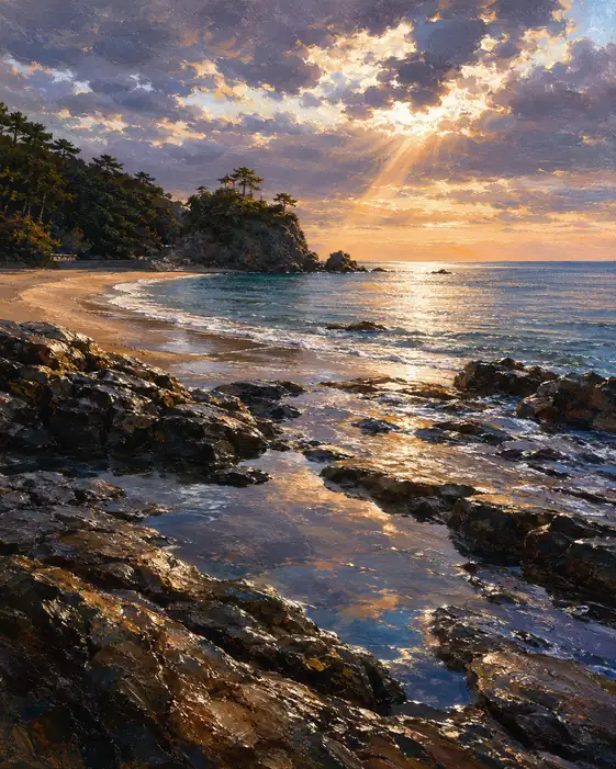 The Cove Keeps a Fallen Sun