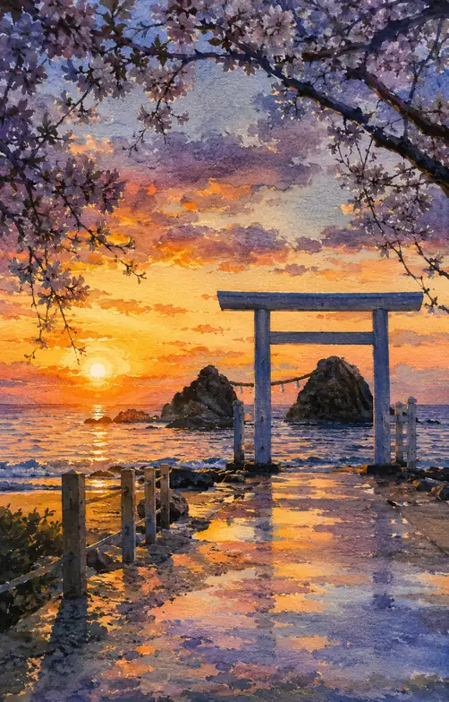 Spring Opens a Gate Between Two Rocks