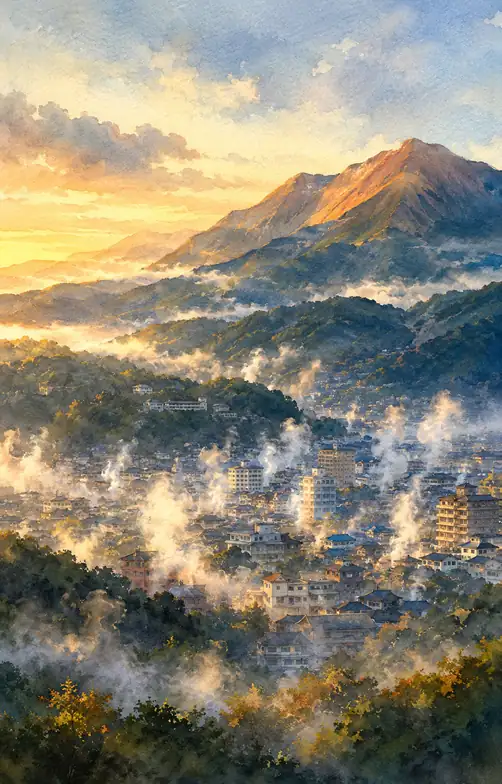 The Valley Writes Its Morning in Steam