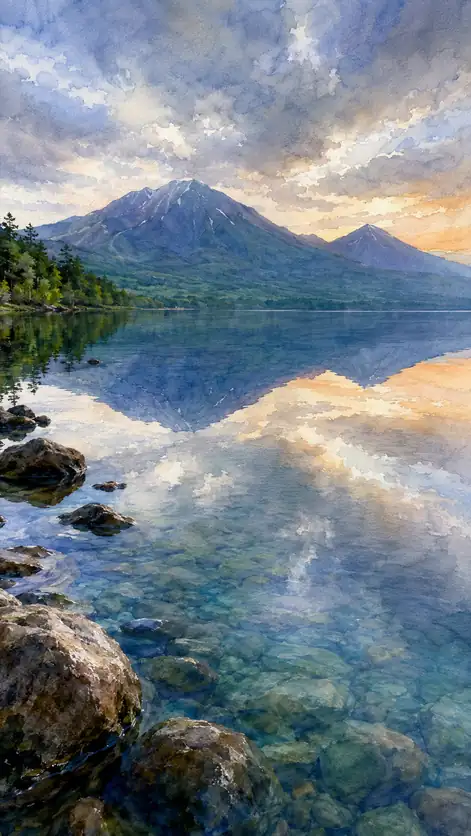 The Mountain Descends to Meet Its Reflection