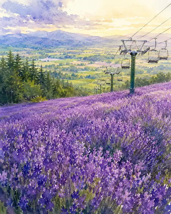 The Valley Wears a Violet Wind