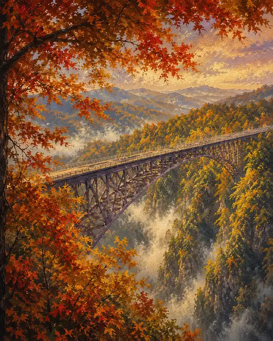 Autumn Leans Into the Crossing
