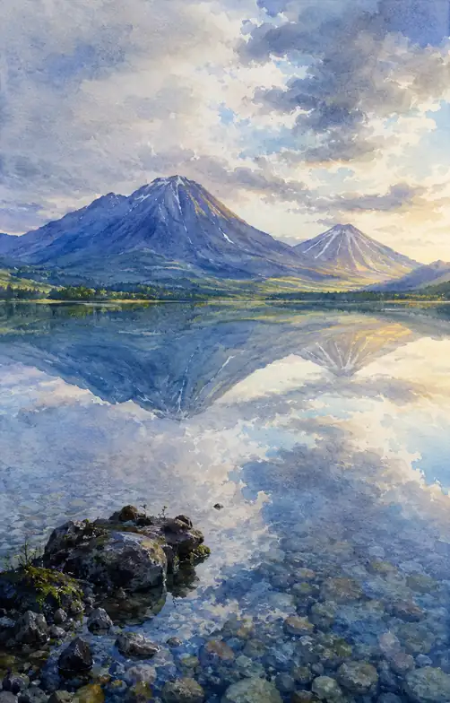 Two Mountains, One Quiet Sky