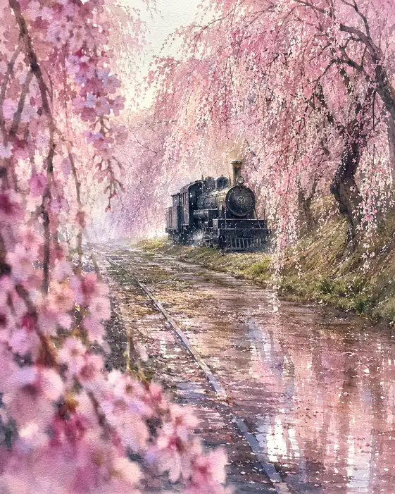 線路の果てで春が待っていた
