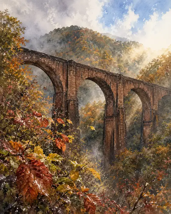 Arches Holding the Mountain's Memory