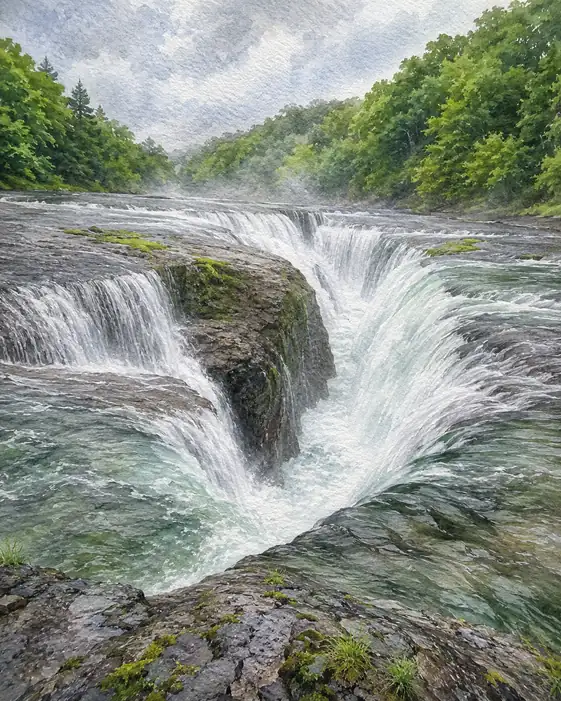 Where Water Carves Its Own Name