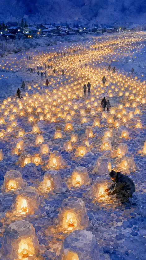On the Water God's Riverbank, a Thousand Ice Blossoms Bloom
