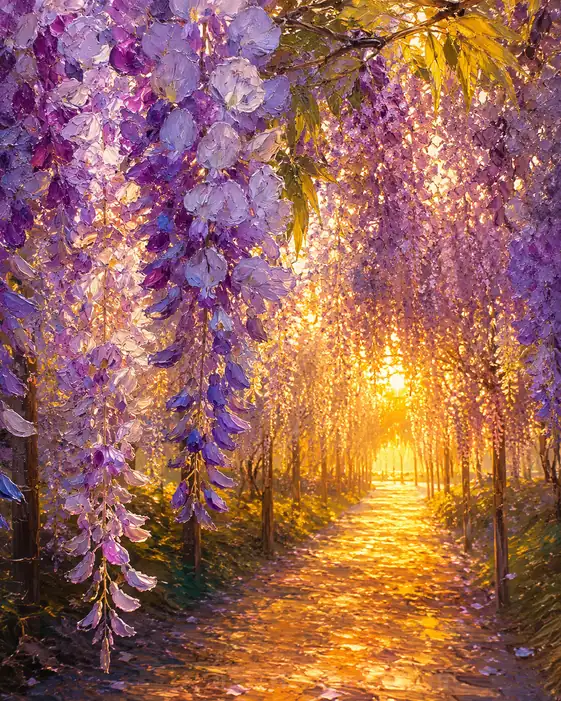 Through Violet Shade into Gold