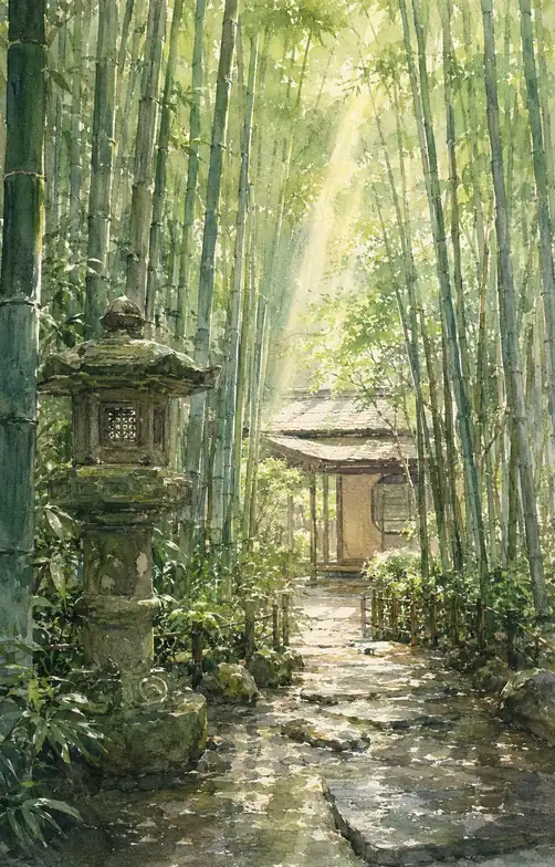 The Light That Knelt Among Bamboo
