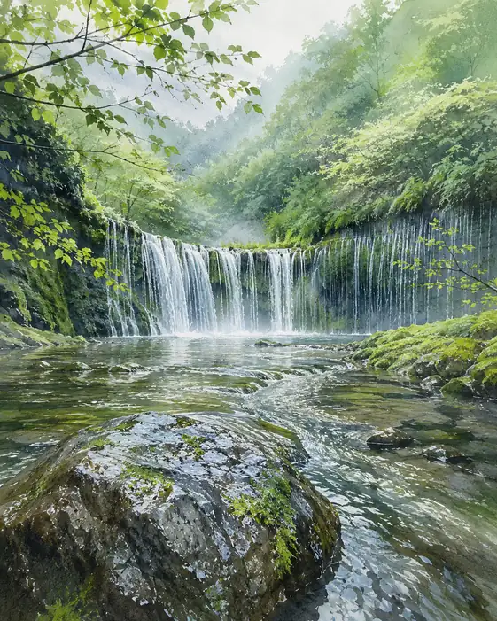 夏を織る千の白糸