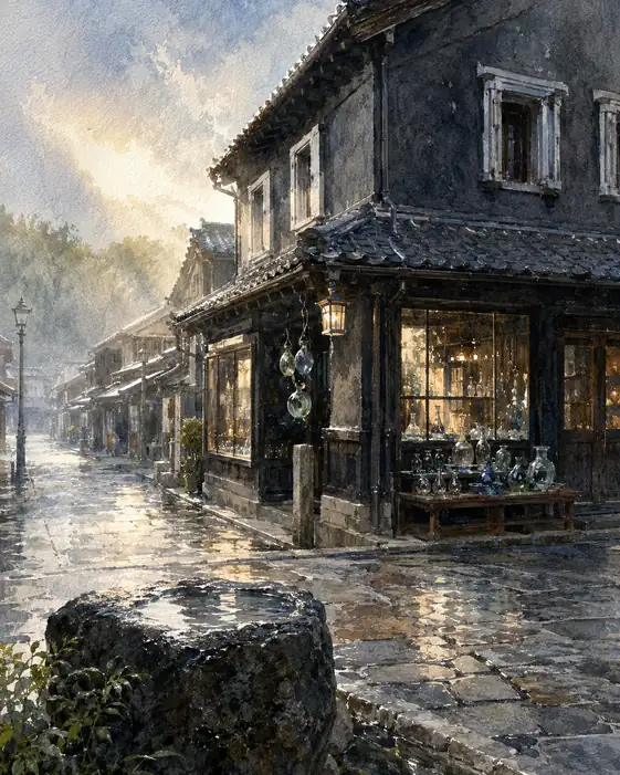 After the Rain, Glass Remembers Light