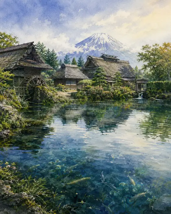 Fuji Drinks the Springs