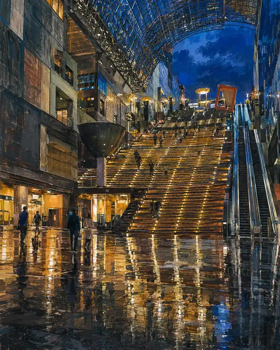 Rain Turns the City into Stars