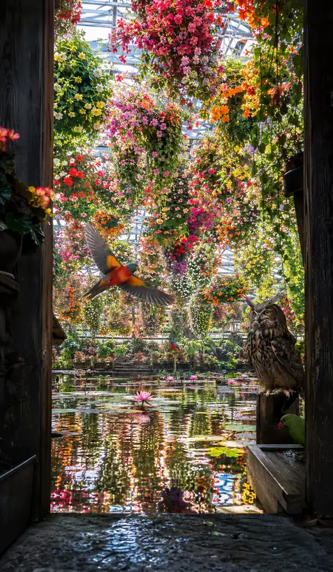 The Aviary Where Flowers Learned to Fly