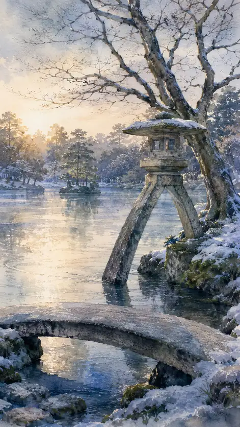 A Bridge Beneath Winter's Quiet Watch
