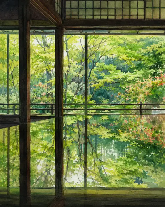 The Garden Enters the Room as Light