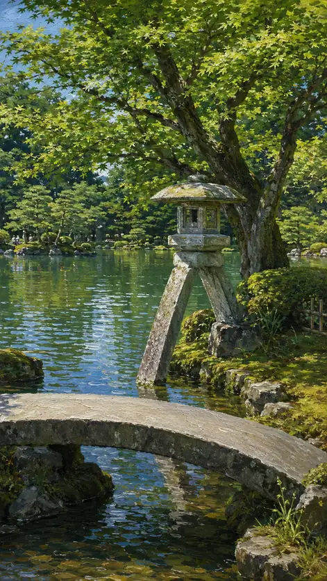 Noon Rings Across the Quiet Pond