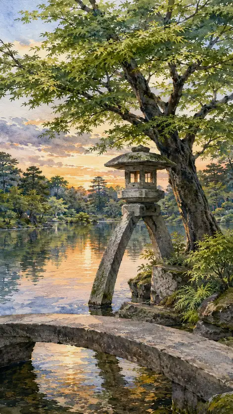 The Lantern Remembers Sunset