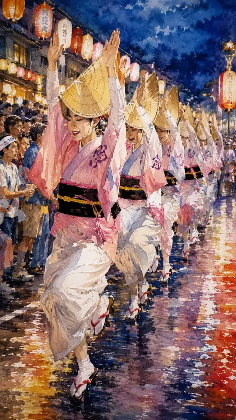 Pink Sleeves Dance Through the Rain