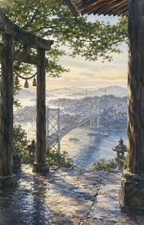 The Bridge Framed by an Ancient Prayer